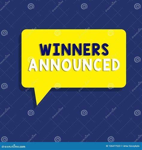 Winners Announced .